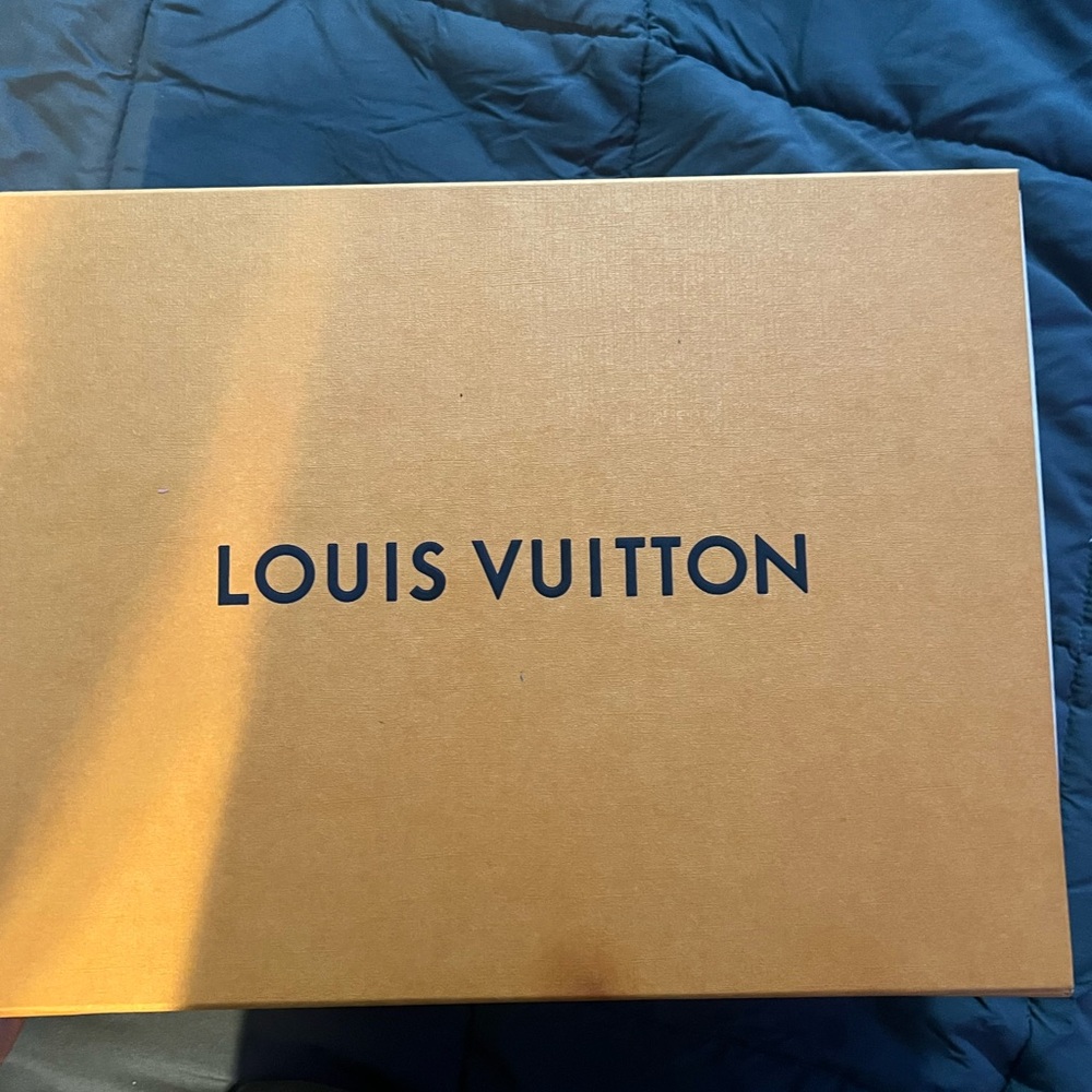 Black and white Louis Vuitton trainers